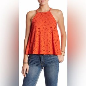 Free People Dream Date eyelet tank